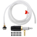 JOEJET Downstream Injector for Pressure Washer, Adjustable Chemical Injector Kit, Variable Power Washer Long Range Nozzle External Injection, 45 FT Siphon Hose, 2-2.5 GPM - size: 45 FT, style: 2-2.5 Gallons
