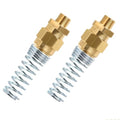 Brass DOT Air Brake Hose End Fitting, 1/2” Hose x 3/8” Male Connector with Spring Guard, Air Brake Hose Fitting - 2 Pack - size: 1/2" Hose X 3/8" Male, style: 4PCS KIT