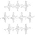 uxcell Aquarium Air Valve Connector Plastic Inline Tubing Cross Valves for 4mm Fish Tank Pond Air Line 10pcs