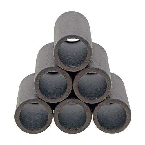Saim Ceramic Shrimp Shelter Fish Breeding Cave Spawning Tube Ornament Hiding Cave Aquarium Decorations with 3 Fish Decorations for Fish Tank Aquarium (6 Hole Shape)