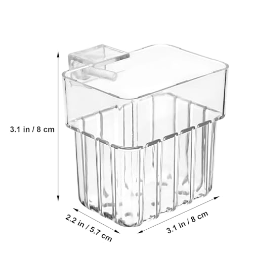 NOLITOY 4pcs Aquarium Holders Transparent Aquatic Cups for Fish Tanks Hanging Planter for Plants Easy Installation Compatibility Aquarium Accessories