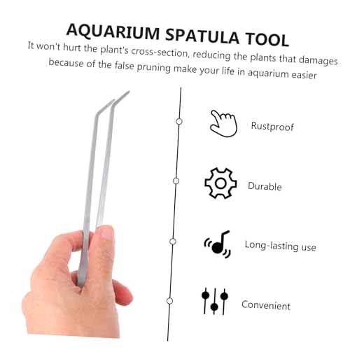 COLLBATH 1set Aquarium Aquascaping Tool Kit Water Plants Scissors Tweezers Spatula for Precision Plant Trimming and Maintenance Fish Tanks