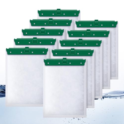 10 Count Medium Filter Cartridges Compatible with Whisper Bio Bag Filters, Large Aquarium Filter Cartridge for Whisper 10i/IQ10/PF10 and Repto Filter 90 GPH - size: M-10Pack
