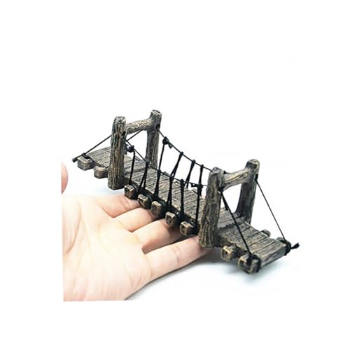 Aquarium Bridge Decor Resin Fish Hiding Ornament Underwater Landscape Fish Tank Hanging Bridge|Aquarium Decoration