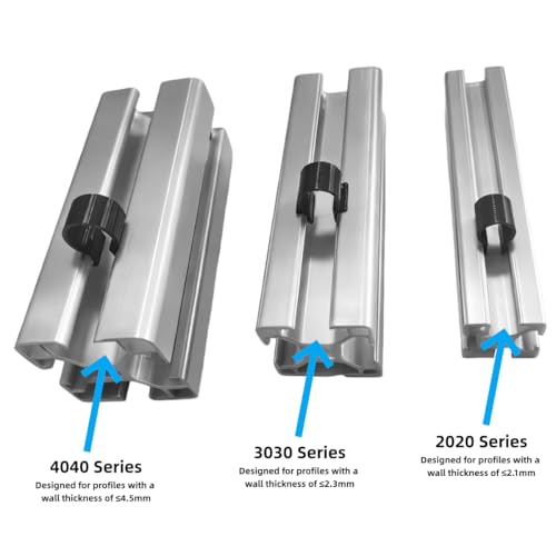 2020 Series Cable Clips, 20PCS T-Slot Aluminum Profile Accessories for EU Standard 2020 Aluminum Extrusion, Black Linear Rail Cord Organizer for 3D Printer Parts CNC DIY - color: 2020 Series Black