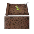Tfwadmx Reptile Carpet Sand Mat for Bearded Dragon Terrarium Substrate Liner Brown Reversible Lizard Bedding Mats for Cage Leopard Gecko Tortoise Turtle Snake Chameleon with Tweezer 20"x 39"(2 Pcs) - size: L:19.7"x39.3"(2Pcs)