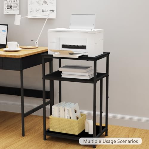 Fish Tank Stand, 3-Tier Aquarium Stand Reptile Tank Stand Heavy Duty Terrarium Stand for Home Office, Black, 5-10 Gallon - color: Black, size: 5-10 Gallon
