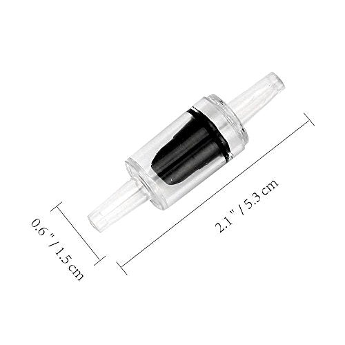 Aquarium Check Valves - 16pcs One Way Air Pump Valves Non-Return for 3/16 inch Fish Tank Aerator Airline Tubing Accessories Pipe Fitting Clear