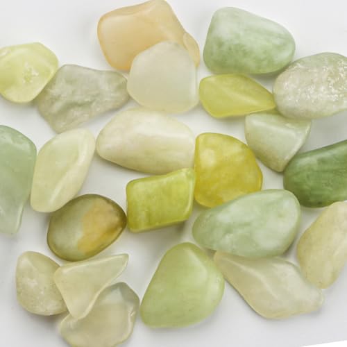 River Rocks 5 Lbs, 3/8 Inch Jade Pea Gravel, Rocks for Plants Indoor, Stones for Garden Landscaping, Vase Filler, Smooth Gravel Filler for Succulents, Cactus, Fish Tank and Vases - color: Jade