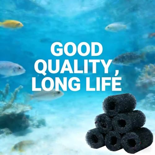 5.9″ Big Prefilter Sponge Foam Replacement Filtration Kit for Pond Aquarium Fish Tank (Black,Compressed) - color: Black,Compressed