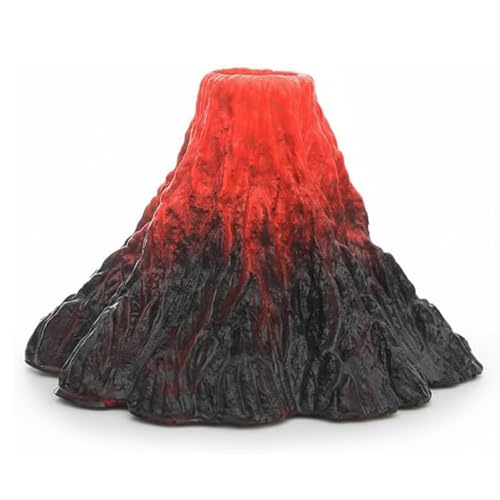 Aquarium Decorations Cave Fish Tank Accessories Volcano Decor (Medium)