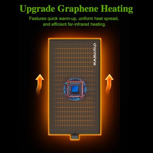 8 by 12-inch 16W Reptile Heating Pad Graphene with Temperature Control Reptile Tank Heat Pad Terrarium Under Tank Heater Mat for Snake Lizard Hermit Crab Reptiles Turtle Thermostat - size: 8"x12" 16W