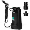 PUMPMAN 1/6HP Utility Pump, 1850 GPH Submersible Water Pump with Handle, Thermoplastic Portable Well Pump IPX8 Waterproof for Pools, Basements, Car Washing, Garden - style: 1/6HP 1850GPH