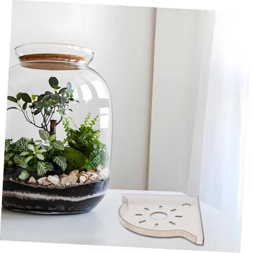 ibasenice Aquarium Storage Shelf Fish Tank Corner Rack Triangle Stand Plant Holder Fish Food Storage Small Space Organizer