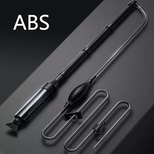 Aquarium Gravel Vacuum Sand Cleaner with 6Ft Pipe Fish Tank Water Changer Adjustable Length ABS(for 5~20Gal Tank)