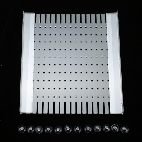 Aquarium Divider Clear 10/15/20 Gallon Fish Tank Divider with Suction Cups (15/20 Gallon) - size: 15/20 Gallon