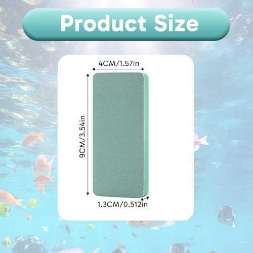 8 Pcs Fish Tank Scrubber, Aquarium Sponge Cleaner Set, Sponge for Easy Dirt Removal, Multi-Use Aquarium and Home Kitchen Tool, Ideal for Fish Tank Maintenance