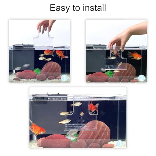 Aquarium Decorations Fish Tank Accessories for Shrimp Cichlid Hiding Breeding, Small Fish Bowl Hide Decoration, Acrylic Tube Tunnel for Betta Fish Tank Decorations, Aquarium Hideout with Suction Cups - color: T-Transparent Green