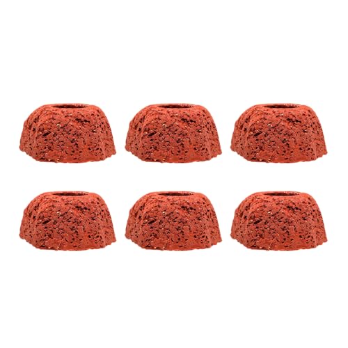 6Pcs Volcanic Rock Aquarium Hide, Plant Weight Holder, Natural Aquarium Decoration for Shrimp Fish Terrarium - size: Yamagata Volcanic Rock