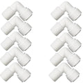 10 PCS Elbow Male Thread Adapter 1/4" Male x 1/4" OD Tube Quick Connect Fitting For RO Water System, Water Filter,Drinking Water, Water Purifier Tube Fitting - style: 1/4" male x 1/4" od Elbow(10)