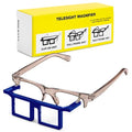 Telesight Half Frame # 44 Jewelers Glasses, Magnifying Headset, Lightweight, Available in 3 Powers, Headband Magnifier, Perfect Jewelers Vision Glasses and Lash Magnifier - Blue - color: Blue, size: TLA-44 2.00X