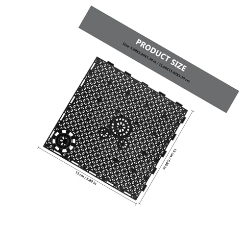 12pcs Aquarium Bottom Divider Filter Boards Black Isolation Plates for Fish Tank Partition Sand Separation Aquarium Filter Accessories