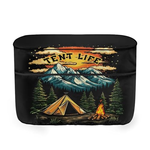 Campfire RV Propane Tank Cover Dual 20lb Propane Tank Cover,Duty Cover for RV,Trailer Travel Accessories - color: Campfire, size: Small-Double 20LB