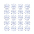 AQUANEAT 20 Pack 1.2 Inch Double Sided Suction Cups for Glass Table Top Home Organization - size: 1.2 inch