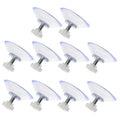 PRETYZOOM 10PCS Powerful Suction Cup with Gland Nut Adjustable Screw Suckers for Glass Surface Suitable for Furniture and Home Use