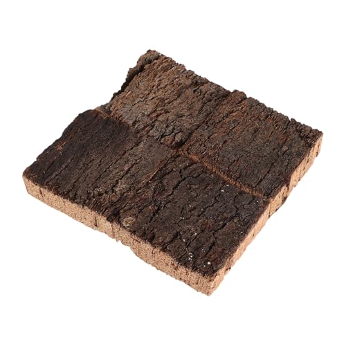 4pcs Natural Cork Bark for Terrarium, Reptile Climbing Background, Aquarium Wood Decoration Bark Hiding for Frogs Lizards Snakes 2.36x2.36 - size: 6.00X6.00X2.00CM