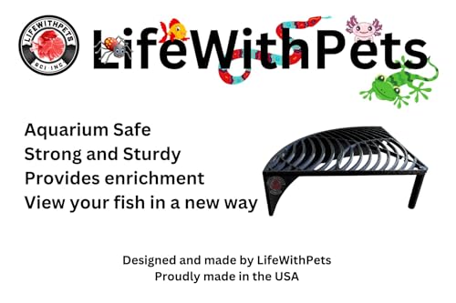 LifeWithPets Aquarium Shrimp Tank Decorations | Corner Shrimp Hide | Shrimp Cave | Breeding Shrimp Hide | Shrimp Tunnel - size: Corner Hide