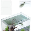 Colingmill 2 Pcs Aquarium Acrylic Fish Tank Lid Covers for 70/75/90/110 Gallon, 48 X18 Glass Cuttable Canopy Top Net, Anti-Jump Net with Clips (Each 22.68 x 16.93 x 0.1in) - size: 23 x 17 Inch