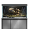 Aquarium Background Stickers - Dinosaur, Skull, Teeth - Fish Tank Reptile Terrarium Decor Poster (75 x 50 cm / (29.5 x 19.6 inches)) - size: 75 x 50 cm / (29.5 x 19.6 inches)