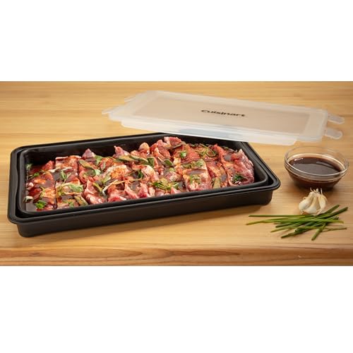 Cuisinart XL Collapsible Marinating Container, Large Capacity Grill Accessories Perfect for BBQs and Tailgates, Marinade and Brining Prep, Collapsible Silicone for Easy Storage - size: (Pack of 1)