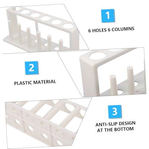 Plastic Test Tube Holder Rack for Aquarium Water Quality Testing Laboratory Tube Organizer Stand for Science Labs