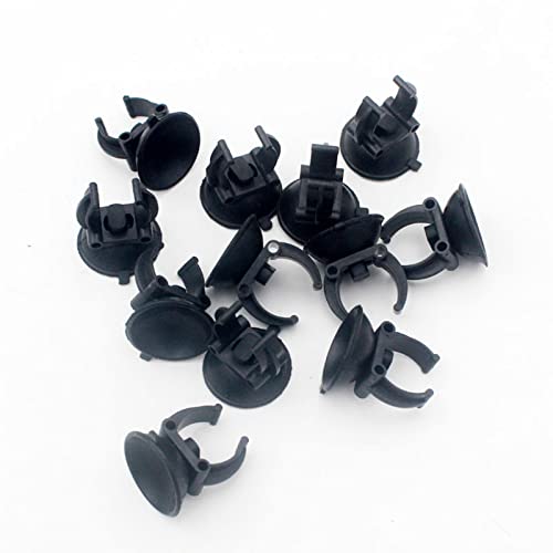 Heater Suction Cups for Aquarium Heaters Sucker with Clip Hose Tube Holders Clamps for Fish for Tank Accessories Easy to Aquarium Heater Suction Cups with Clips, Black