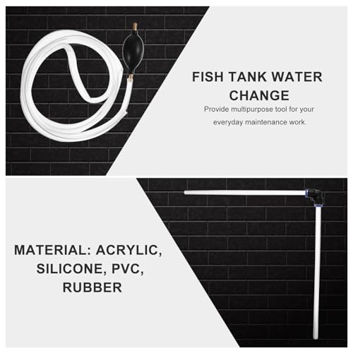 SUPVOX 3pcs Aquarium Fish Tank Water Changer Set Manual Gravel Siphon Cleaner Pond Sand Washing Tool for Freshwater Aquariums