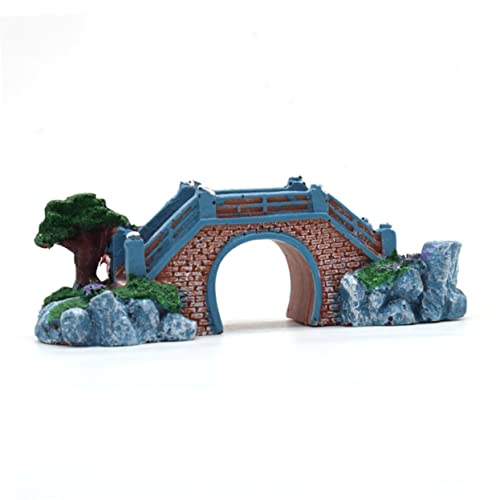 FOMIYES Realistic Resin Bridge for Aquarium Fish Tank Ornament Sturdy Elegant Easy to Clean for Both Freshwater Saltwater