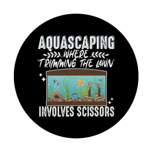 Aquascaping Where Trimming the Lawn Involves Scissors PopSockets Standard PopGrip