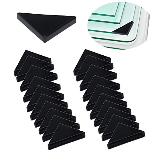 UoYu Corner Protectors- 20 Pcs Shape Triple-cornered Glass Corner Protector Cushion (8mm x 50mm) - size: 8mm x 50mm