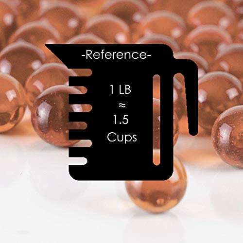 CYS Excel Rose Wine Marble Gemstone Vase Filler (5 LBS) | Multiple Color Choices Aquarium Glass Round Marble Beads | Decorative Mosaic Glass Gem Pebbles - color: Rose Wine, size: 5 LBS