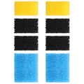 AquaMiracle Aquarium Filter Replacement Sponge, Fish Tank Filter Replacement Parts, Including 2 x Coarse Sponge, 2 x Fine Sponge & 4 x Carbonized Sponge, for 40-150 Gallon (for Model: HCF-314F)