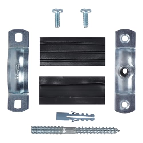6 PCS Split Ring Pipe Hanger, Heavy Duty Adjustable Pipe Bracket Clamp with Screw & Expansion Tube, Wall Ceiling Mount Galvanized Iron Pipe Strap Supports Fit for Pipe OD 0.8-1 Inch(20-25mm) - size: Fit For Pipe OD 0.8-1 inch (20-25mm)