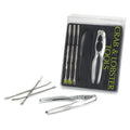 RSVP International Endurance Collection Seafood Tool, Cracking Tools, 8 Piece, Stainless Steel - size: Cracking Tools, 8 Piece
