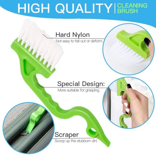 16 Pcs Crevice Cleaning Brush, Corner Brush, Screen Cleaner Brush, Cleaning Tools for Housekeeping, Garbage Disposal Cleaner Brush, Window Track Cleaning Tools, Kitchen - size: 16Pieces