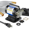 Acquaer Portable Electric Utility Water Transfer Pump 1/10 HP with Suction Hose Kit, Low Suction Water Removal for Water Beds, Pools, Rain Barrel, Aquariums, RV - style: 115V AC