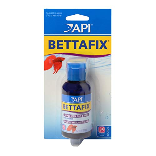 API BETTAFIX Antibacterial & Antifungal Betta Fish Infection and Fungus Remedy 1.7-Ounce Bottle - size: 1.7 Fl Oz (Pack of 1)