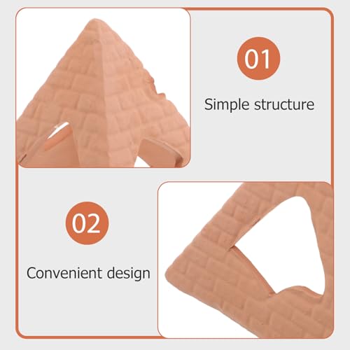 YARNOW Aquarium Ceramic Shrimp Cave and Fish Hiding Cave for Breeding, Betta Fish Tunnel, Non-Toxic Aquarium Shelter Ornament for Shrimp and Small Aquatic Pets