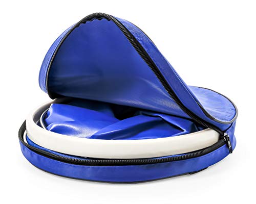 Camco Collapsible Bucket with Storage Case- Durable Pop Up Bucket with Watertight Fabric, Holds 3 Gallons of Water - for RVs, Camping, Fishing, Boating, Hiking - Blue (42993), Blank Ski (Pack of 4) - size: 2.00 L x 10.50 W x 10.50 H inches (Pack of 4)