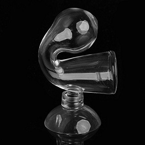 CO2 Drop Glass-Checker,Aquarium Carbon Dioxide CO2 with Suction Cup for Planted Fish Tanks